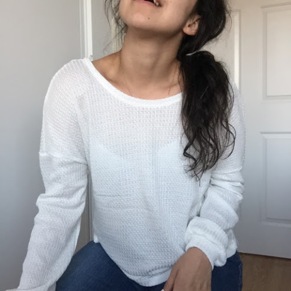 ❗️One Left❗️NWT White Waffle Knot Back - Picture 3 of 4